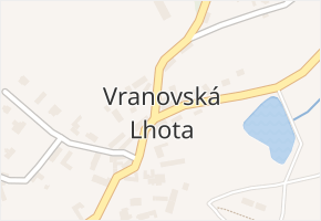 Vranovská Lhota v obci Vranov - mapa části obce