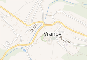 Schodová v obci Vranov - mapa ulice