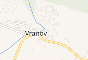 Vranov v obci Vranov - mapa části obce