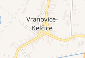 Vranovice v obci Vranovice-Kelčice - mapa části obce