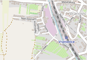 Doliny v obci Vranovice - mapa ulice