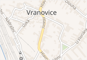 Hlavní v obci Vranovice - mapa ulice
