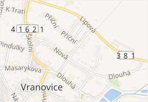 Nosislavská v obci Vranovice - mapa ulice