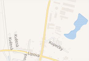 Přísnotická v obci Vranovice - mapa ulice