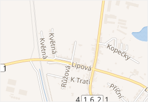 Sokolská v obci Vranovice - mapa ulice