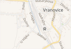 U hájku v obci Vranovice - mapa ulice