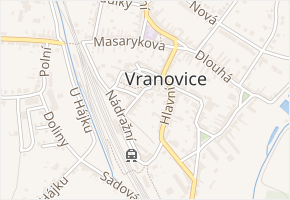 Úzká v obci Vranovice - mapa ulice