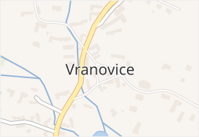 Vranovice v obci Vranovice - mapa části obce