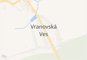 Vranovská Ves v obci Vranovská Ves - mapa části obce