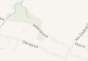 Adámkova v obci Vratimov - mapa ulice