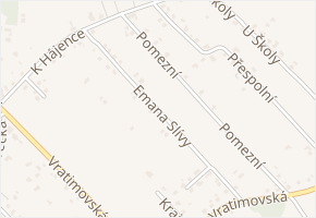 Emana Slívy v obci Vratimov - mapa ulice