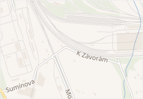 K Závorám v obci Vratimov - mapa ulice