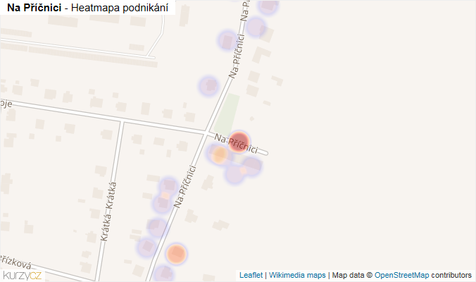 Mapa Na Příčnici - Firmy v ulici.