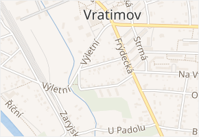 Pod Kovárnou v obci Vratimov - mapa ulice