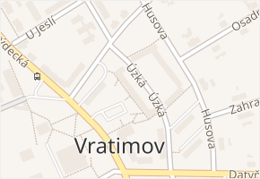 Radniční náměstí v obci Vratimov - mapa ulice
