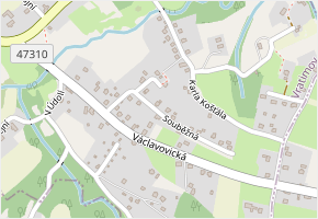 Souběžná v obci Vratimov - mapa ulice