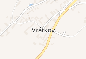 Vrátkov v obci Vrátkov - mapa části obce