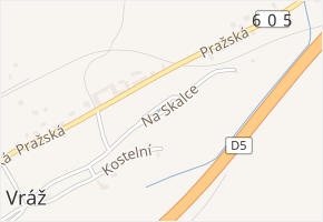 Na Skalce v obci Vráž - mapa ulice