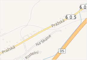 Pražská v obci Vráž - mapa ulice