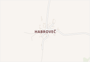 Habroveč v obci Vrbatův Kostelec - mapa části obce
