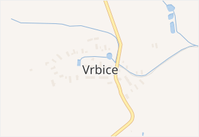 Vrbice v obci Vrbice - mapa části obce