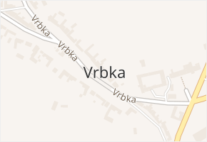Vrbka v obci Vrbka - mapa části obce
