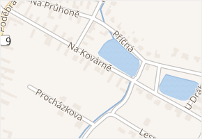 Na Kovárně v obci Vrbová Lhota - mapa ulice