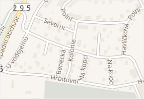 Benecká v obci Vrchlabí - mapa ulice