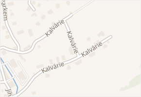 Kalvárie v obci Vrchlabí - mapa ulice