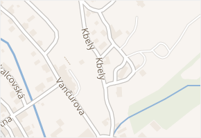 Kbely v obci Vrchlabí - mapa ulice