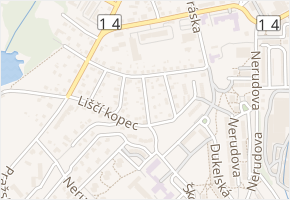 Klicperova v obci Vrchlabí - mapa ulice