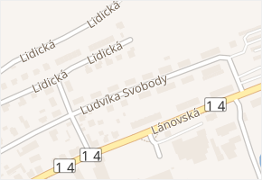 Ludvíka Svobody v obci Vrchlabí - mapa ulice