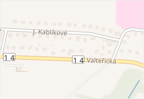 Valteřická v obci Vrchlabí - mapa ulice