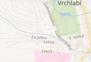 Za pilou v obci Vrchlabí - mapa ulice
