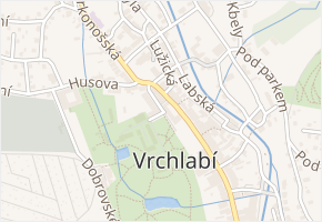 Zámecká v obci Vrchlabí - mapa ulice