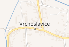 Vrchoslavice v obci Vrchoslavice - mapa části obce