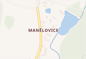 Manělovice v obci Vrchotovy Janovice - mapa části obce
