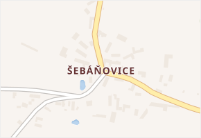 Šebáňovice v obci Vrchotovy Janovice - mapa části obce