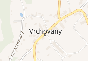 Vrchovany v obci Vrchovany - mapa části obce
