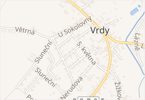 Družstevní v obci Vrdy - mapa ulice