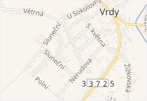 Dukelských hrdinů v obci Vrdy - mapa ulice