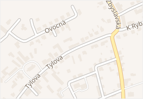 Tylova v obci Vrdy - mapa ulice
