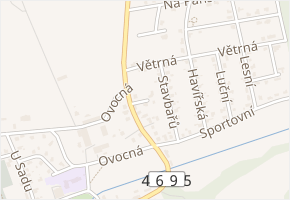Krátká v obci Vřesina - mapa ulice