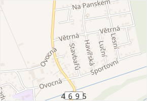 Stavbařů v obci Vřesina - mapa ulice