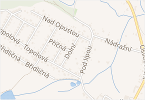 Dolní v obci Vřesina - mapa ulice