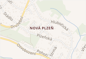 Hadí kopec v obci Vřesina - mapa ulice