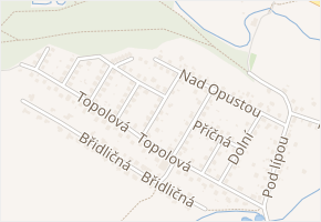Na vyhlídce v obci Vřesina - mapa ulice