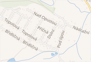 Příčná v obci Vřesina - mapa ulice