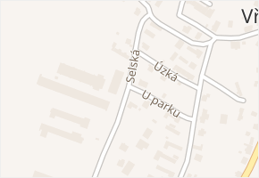 Selská v obci Vřesina - mapa ulice