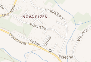 Sosnová v obci Vřesina - mapa ulice